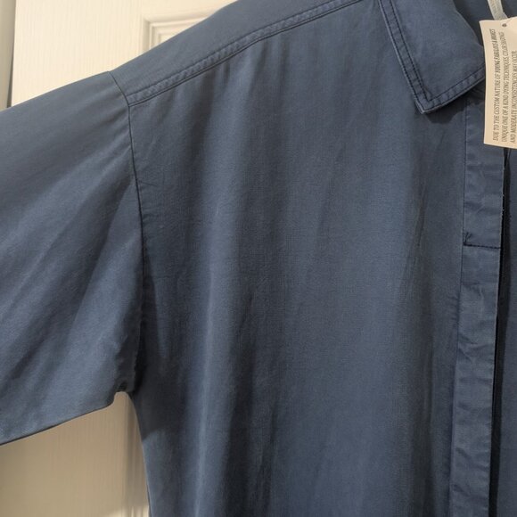 Young Fabulous & Broke | Long Sleeve Midi Shirt Dress In Blue - Picture 6 of 10